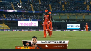 M40: GT vs SRH – Washington Sundar Wicket