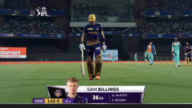 M66: KKR vs LSG – Sam Billings Wicket