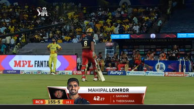 M49: RCB vs CSK – Mahipal Lomror Wicket