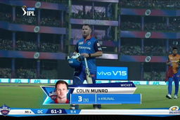 M34: DC vs MI – Colin Munro Wicket