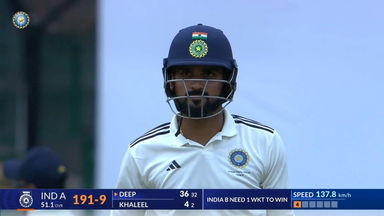 DULEEP TROPHY 2024, India A vs India B: Akash Deep's fighting 43(42)