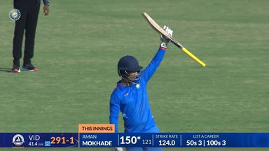 Vijay Hazare Trophy 2025-26, Baroda vs Vidarbha: Solid Aman Mokhade stars in the chase with a brilliant 150*(121)