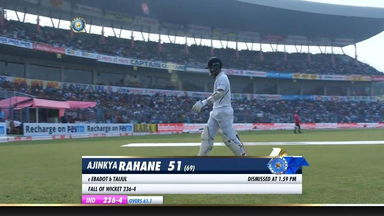 IND vs BAN 2019, 2nd Test, Day 2: Ajinkya Rahane Wicket