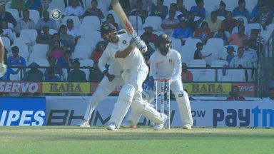 IND vs SL 2017, 2nd Test Day 3: Virat Kohli Six
