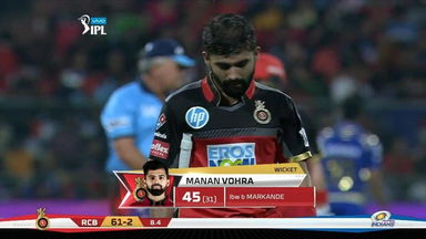 M31: RCB vs MI – Manan Vohra Wicket