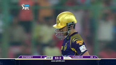 M58: SRH vs KKR – Gautam Gambhir Wicket