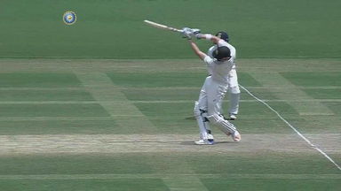 IND vs AUS 2017 - 2nd Test day 2 : Matt Renshaw six