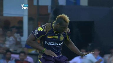 Andre Russell's fiery 3-wicket haul