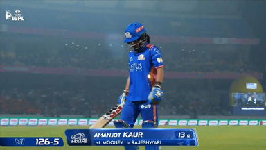Wicket: Match 19, Gujarat Giants vs Mumbai Indians, WPL 2026: Amanjot Kaur Wicket
