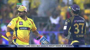 M23: KKR vs CSK –  MS Dhoni Six