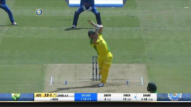 IND vs AUS 2020, 3rd ODI: Aaron Finch Six