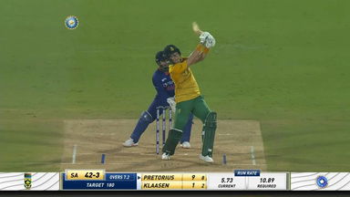 IND vs SA 2022, 3RD T20I: Dwaine Pretorius Six