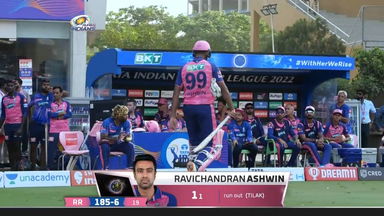 M09: MI vs RR – Ravichandran Ashwin Wicket