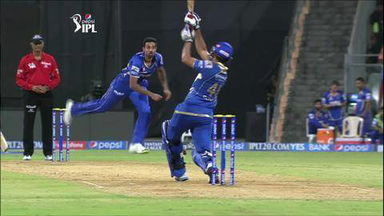 M56: MI vs RR – Rohit Sharma Wicket