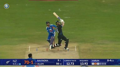 IND vs NZ 2026, 5th T20I: Finn Allen Six
