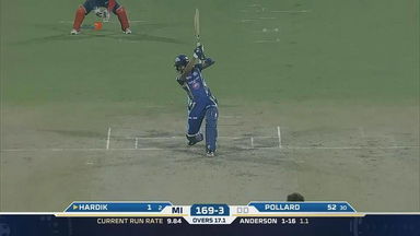 M45: DD vs MI – Hardik Pandya Six