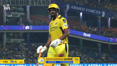 IPL 2025 M62: CSK vs RR - Ravichandaran Ashwin Wicket