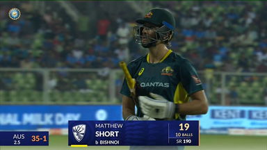 IND vs AUS 2023-24, 2ND T20I: Matthew Short Wicket
