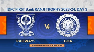 Ranji Trophy 2023/24, Railways vs Goa Day 3: Match Highlights