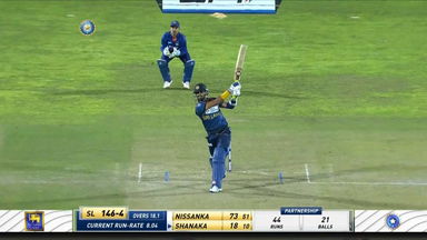 IND vs SL 2022, 2ND T20I: Dasun Shanaka Six