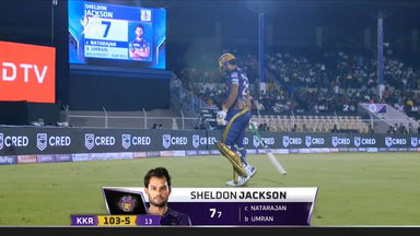M25: SRH vs KKR – Sheldon Jackson Wicket