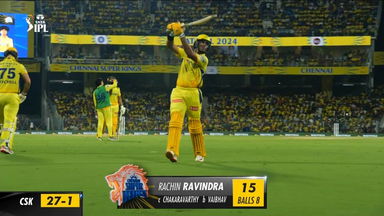 M22: CSK vs KKR – Rachin Ravindra Wicket