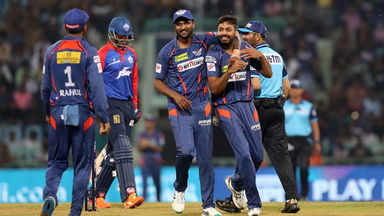 Twin strikes: Avesh removes Aman, Warner in the same over