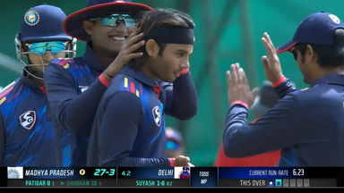 SMAT 2023, Delhi vs Madhya Pradesh: Fall of Wickets