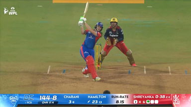 Six: Match 11, Delhi Capitals vs Royal Challengers Bengaluru, WPL 2026: Lucy Hamilton Six