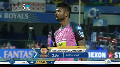 M43: RR vs CSK –  Krishnappa Gowtham Wicket