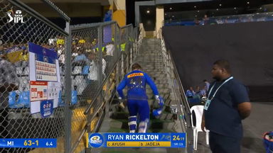 IPL 2025 M38: MI vs CSK - Ryan Rickelton Wicket