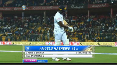 IND vs SL 2022, 2nd Test, Day 1: Angelo Mathews Wicket