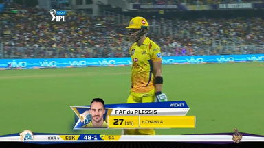 M33: KKR vs CSK – Faf du Plessis Wicket