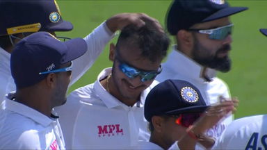 Axar Patel's maiden Test wicket