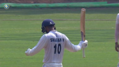 Ranji Trophy 2025-26 QF4, Mumbai vs Karnataka: R Smaran impresses with stroke-filled knock of 83*(123)