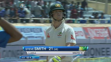 IND vs AUS 2017 - 3rd Test day 5 : Steve Smith Wicket