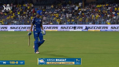 IPL 2026 M33: MI vs CSK - Krish Bhagat Wicket