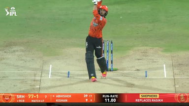 IPL 2026 M67: SRH vs RCB - Abhishek Sharma Six