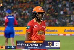 M10 - GG vs DC: Veda Krishnamurthy Wicket