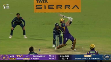 IPL 2026 M60: KKR vs GT - Finn Allen Six