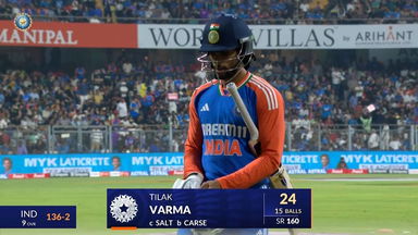 IND vs ENG 2025, 5th T20I: Tilak Varma Wicket