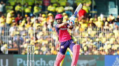 Riyan Parag battles hard with 47*(35)