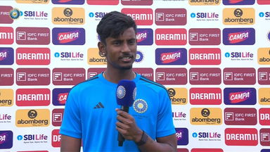 DULEEP TROPHY 2024, India A vs India C, Day 3: Abishek Porel Interview