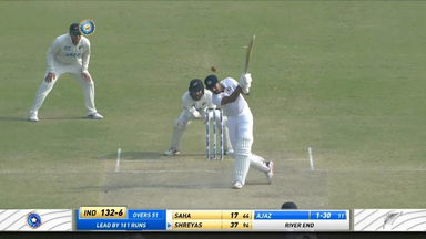 IND vs NZ 2021, 1st Test, Day 4: Shreyas Iyer Six