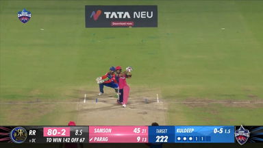 M56: DC vs RR  – Riyan Parag Six