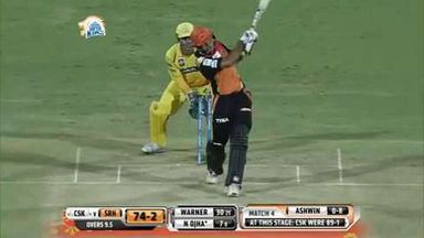 M4: CSK vs SRH – Naman Ojha Six