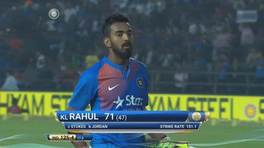 IND vs ENG 2017, 2nd T20I : KL Rahul Wicket
