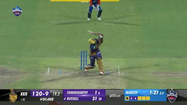 M28: DC vs KKR – Andre Russell Six