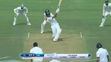 IND vs SL 2017, 2nd Test Day 1: Dinesh Chandimal Six