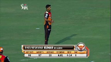 M41: RR vs SRH – Bhuvneshwar Kumar 3 Wickets